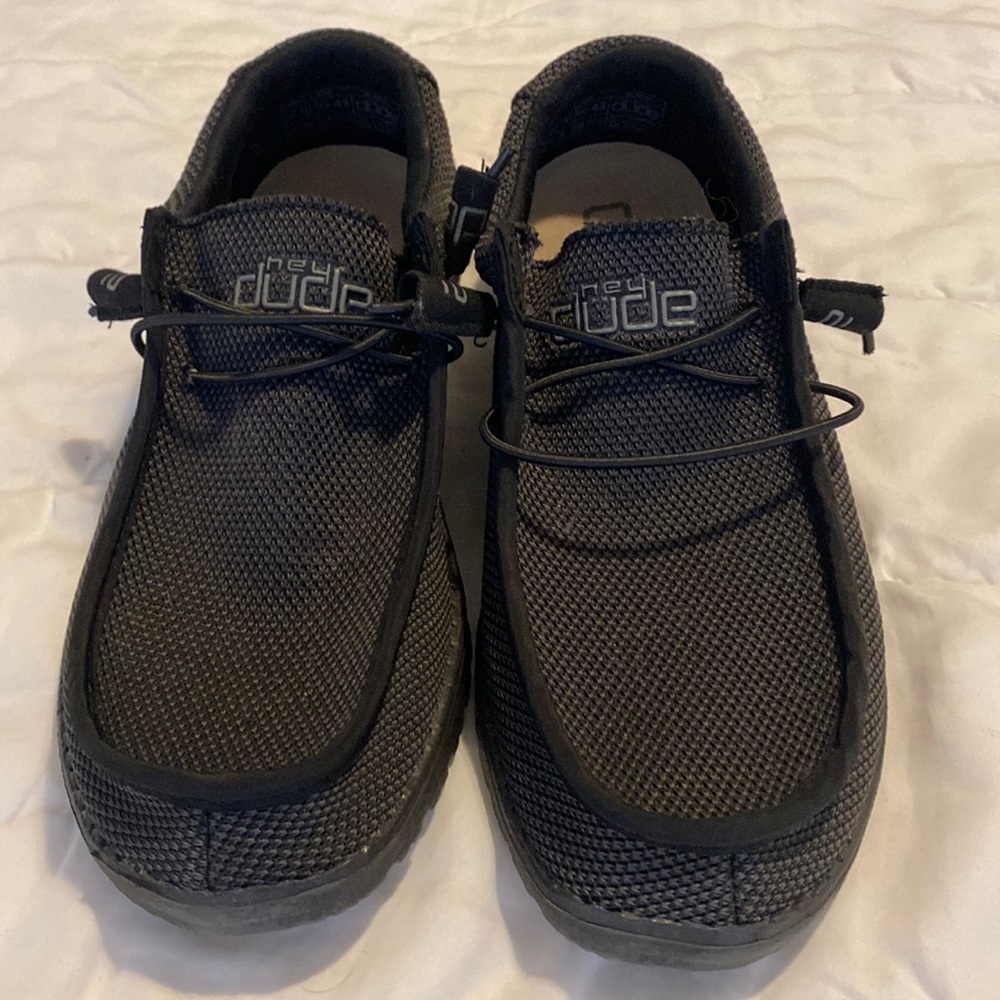 Mens Wally stretch Hey dudes In black. Size 10